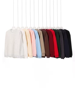 Premium Heavyweight 350G Composite Cotton Unisex Loose Fit Round Neck Sweatshirt - Model: 734132853523