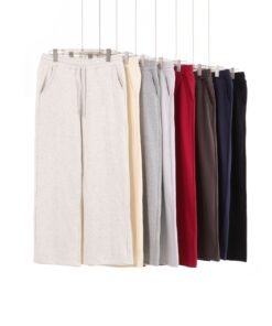 Alternative view of Heavyweight 420g French Terry Men's Straight-Leg Sweatpants – Loose-Fit Casual Athleisure Style with Pockets - Model: 968053168081