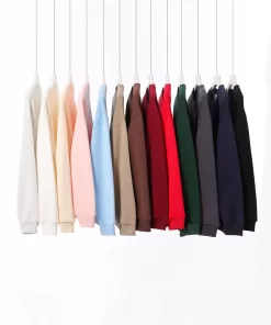 Alternative view of Premium Heavyweight 350G Composite Cotton Unisex Loose Fit Round Neck Sweatshirt - Model: 734132853523