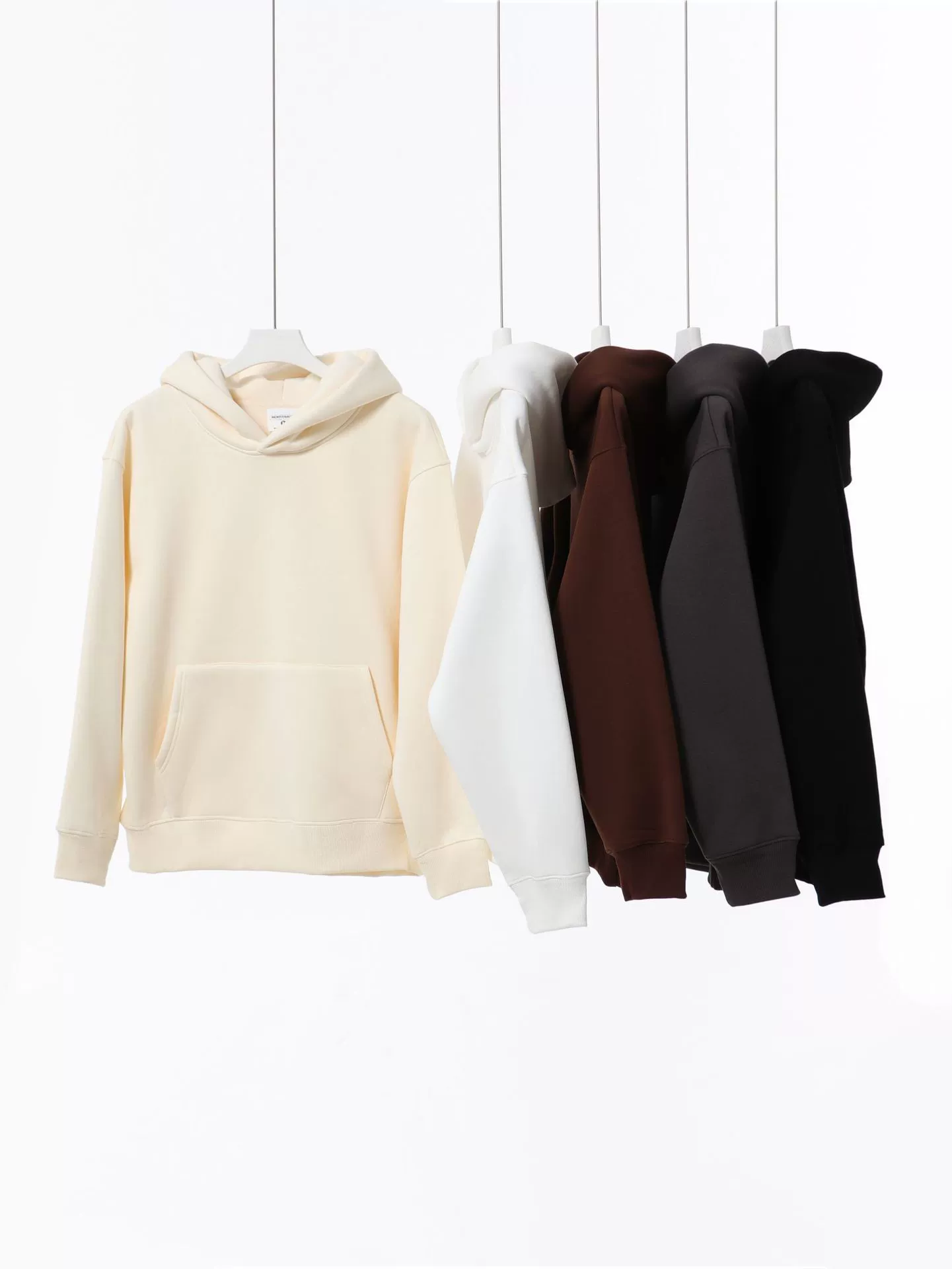 Vintage-style heavyweight (480g) Amekaji hooded sweatshirt featuring thick, dense fleece and a drop-shoulder design; suitable for both men and women - Model: 682382254455 - 图片 5
