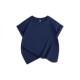 Trendy Solid-Color Kids' T-Shirt: 230g Sorona Cooling Fabric, Crew Neck, Short Sleeve, Outdoor Tech, 5A Antibacterial & Breathable- Model: 910305080354 - 图片 7