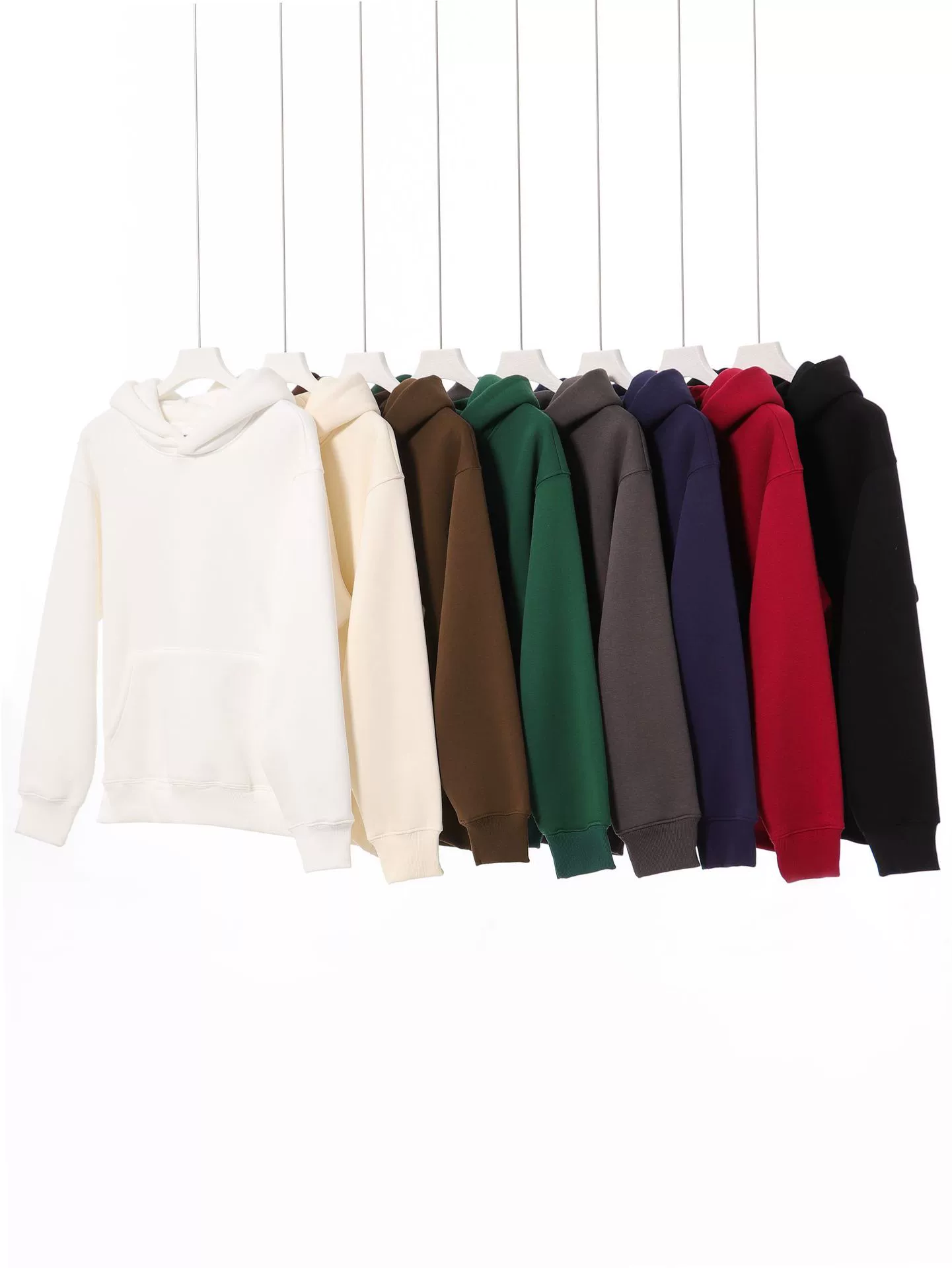 Vintage-style heavyweight (480g) Amekaji hooded sweatshirt featuring thick, dense fleece and a drop-shoulder design; suitable for both men and women - Model: 682382254455 - 图片 2