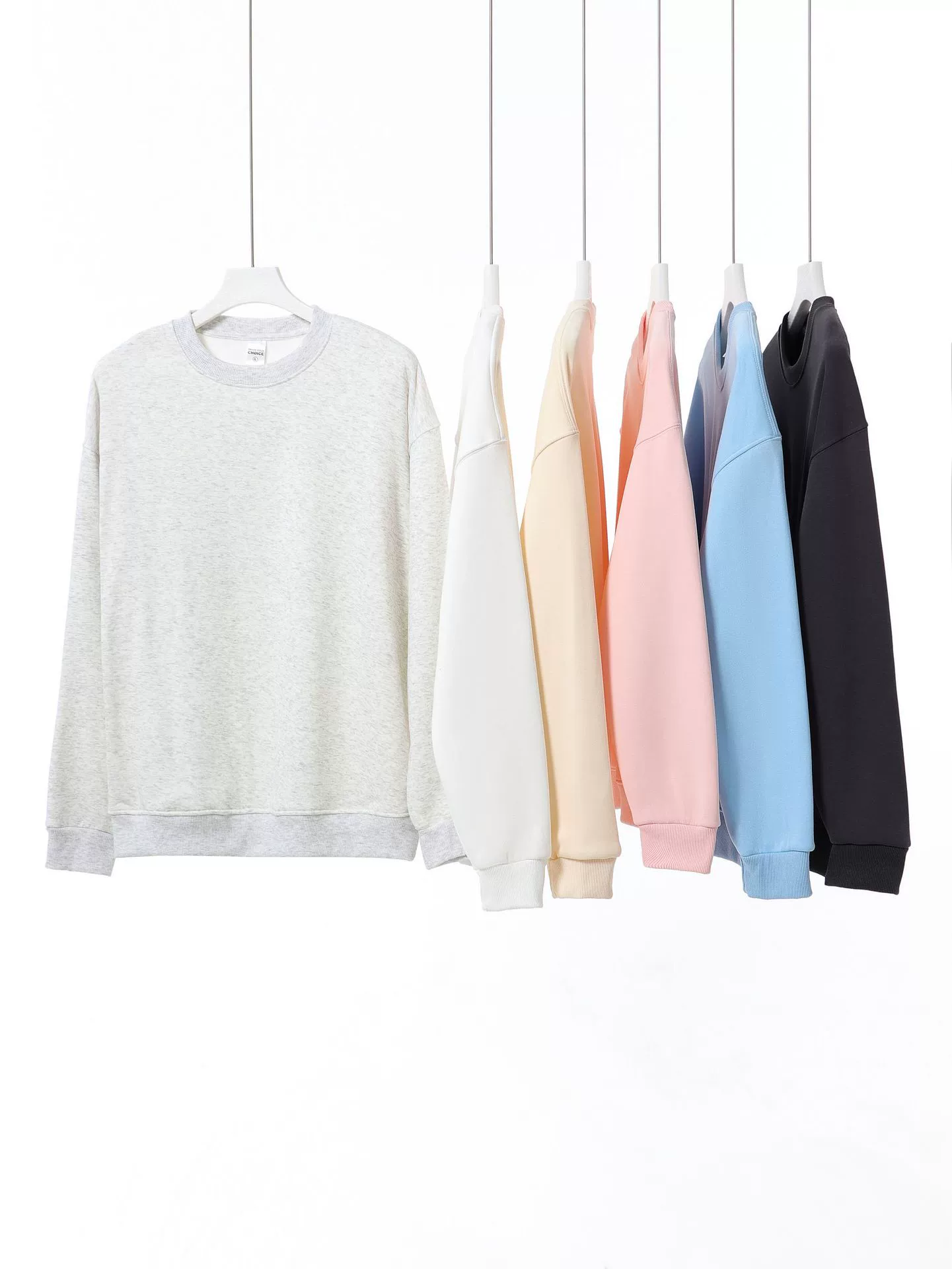 Premium Heavyweight 350G Composite Cotton Unisex Loose Fit Round Neck Sweatshirt - Model: 734132853523 - 图片 4
