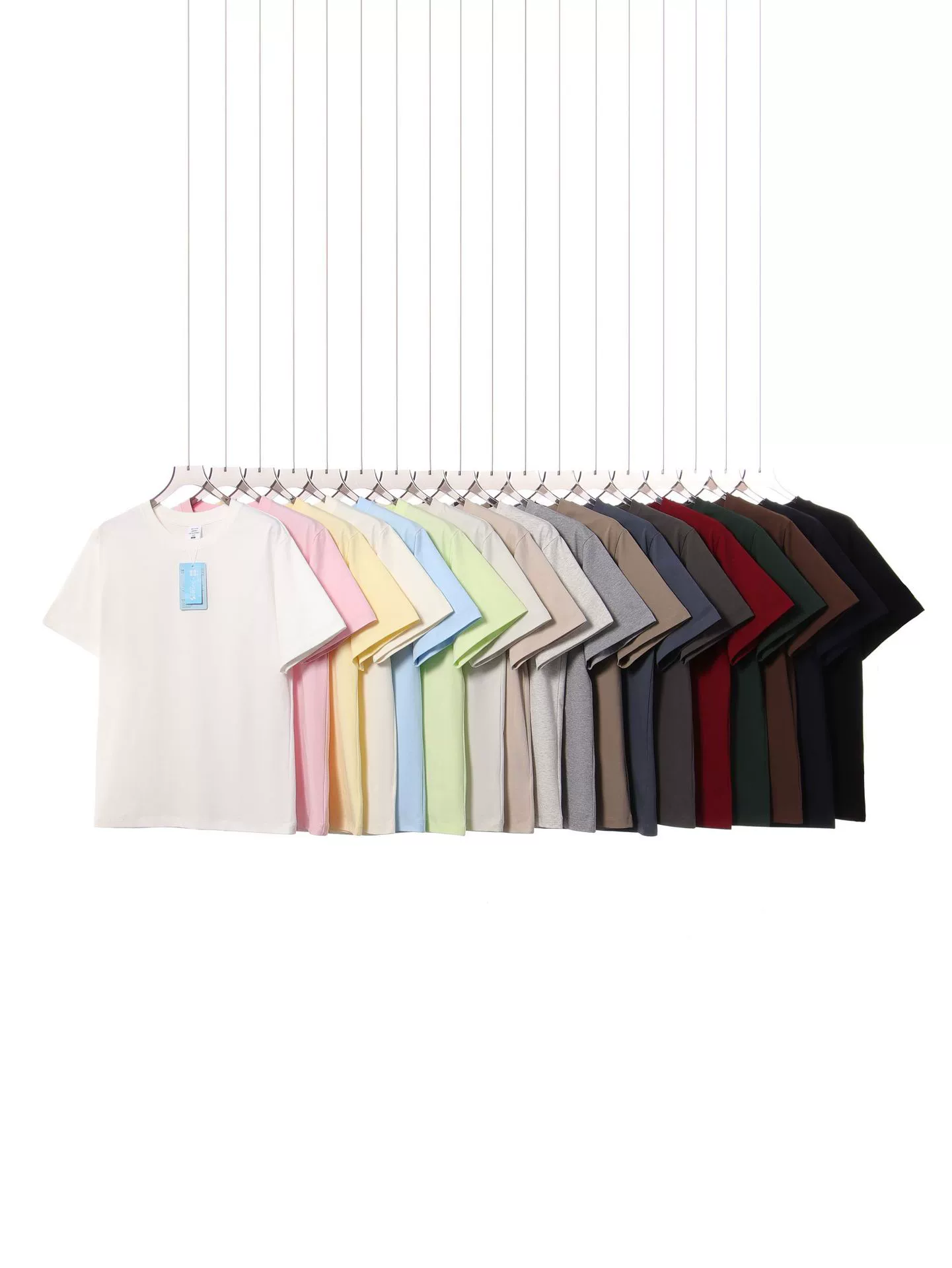 Heavyweight Breathable 240G Cool Feel Round Neck Short Sleeve T-Shirt Men 5A Antibacterial Quick Dry Uv Protection Top - Model: 779180095272 - 图片 5