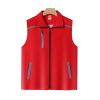 Red Sleeveless Vest for Workwear with Custom Logo - Model: 630999949294