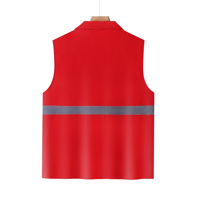 Red Sleeveless Vest for Workwear with Custom Logo - Model: 630999949294 - 图片 2