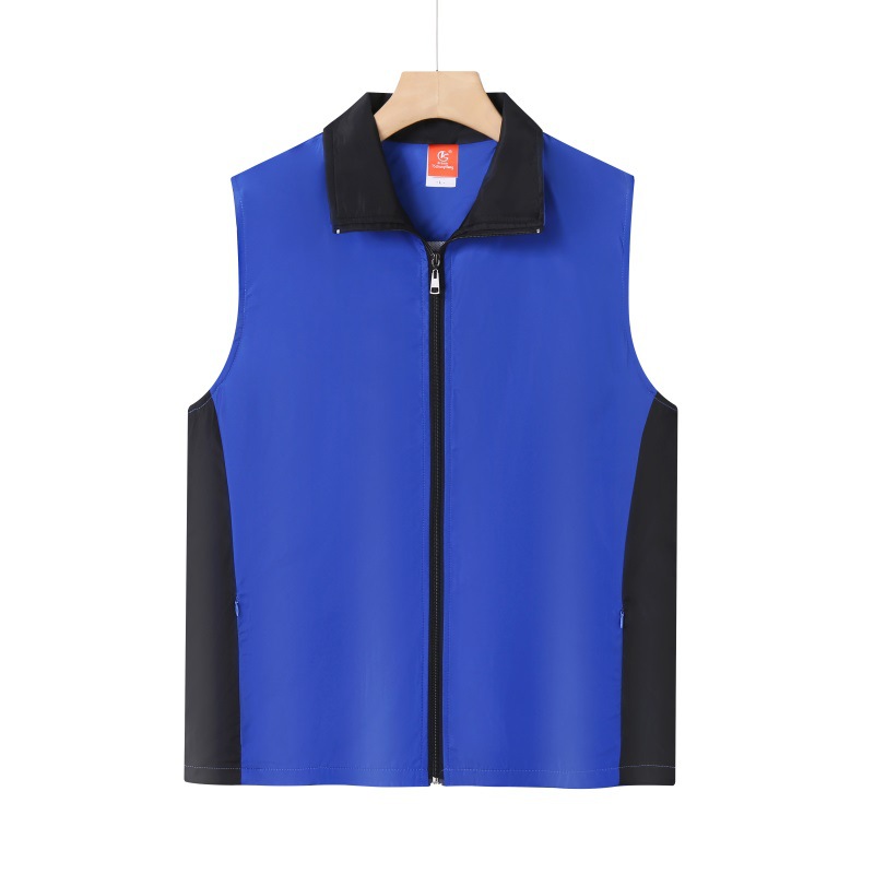 Straight-Cut Casual Vest for Layered Streetwear with Printed Text - Model: 631000533274