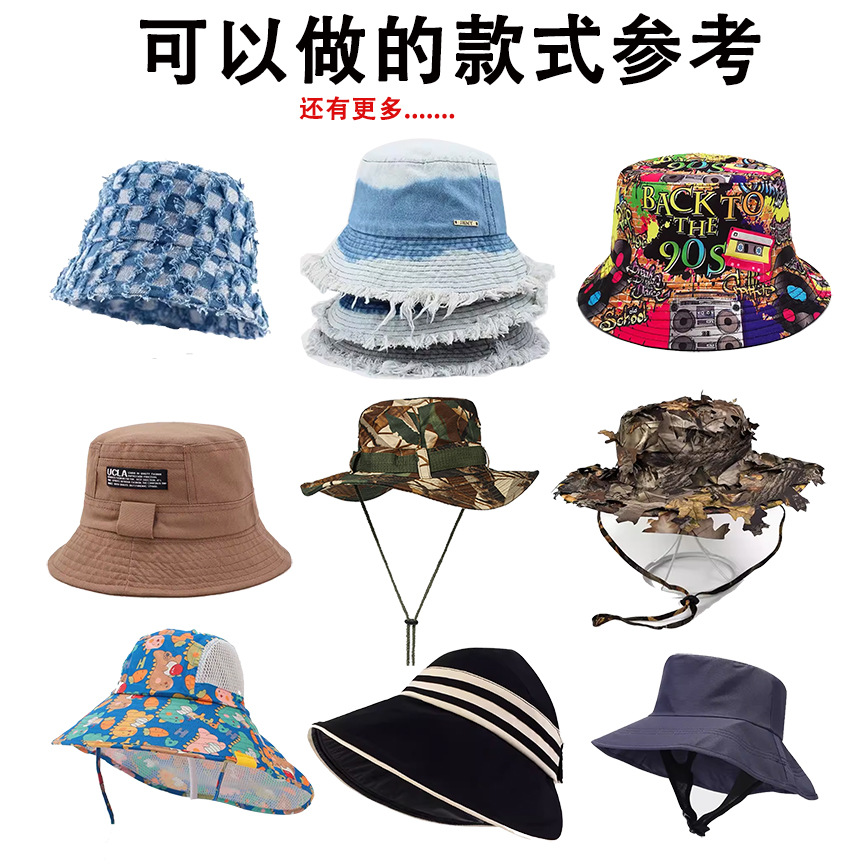 Wide Brim Bucket Hat for Sun Protection Women Printing - Model: 599886199493 - 图片 3