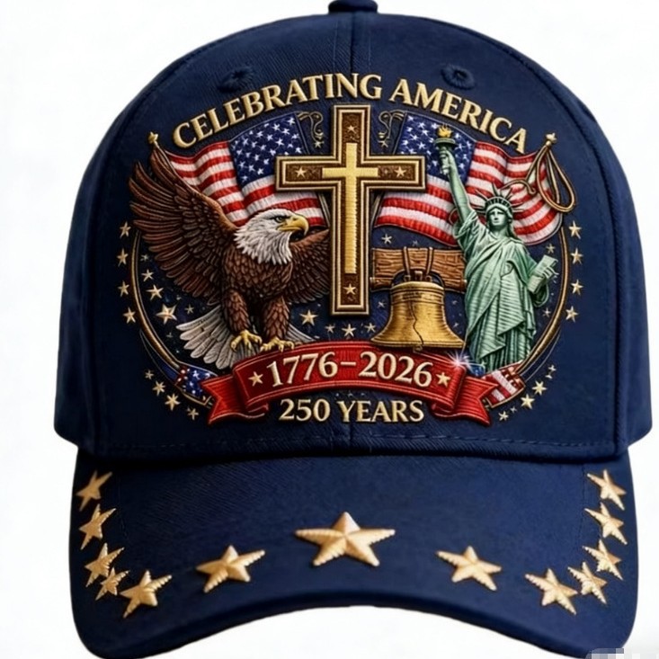 Commemorative Baseball Hat for 1776-2026 Flag Celebration - Model: 1008762843724 - 图片 2