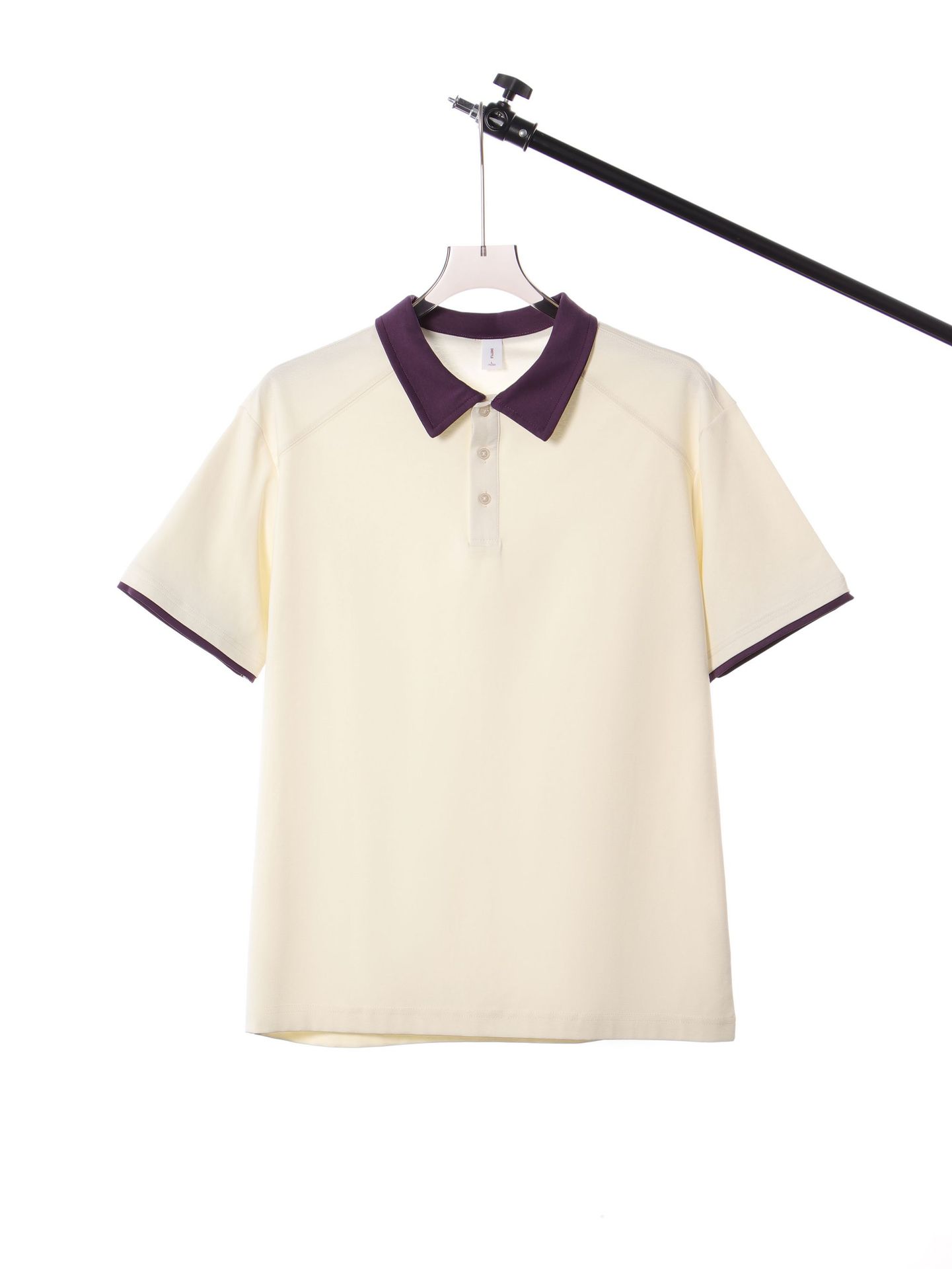 Men's Loose Casual Polo Shirt for Spring Summer with Contrast Collar - Model: 1019397771558 - 图片 5