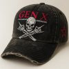 Retro Baseball Cap with Eagle Print for Casual Wear - Model: 1001511153177