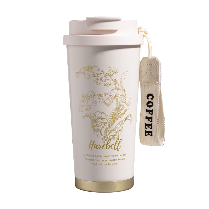 Insulated Coffee Thermos Cup for Hot & Cold Drinks with Straw - Model: 676312515325 - 图片 4