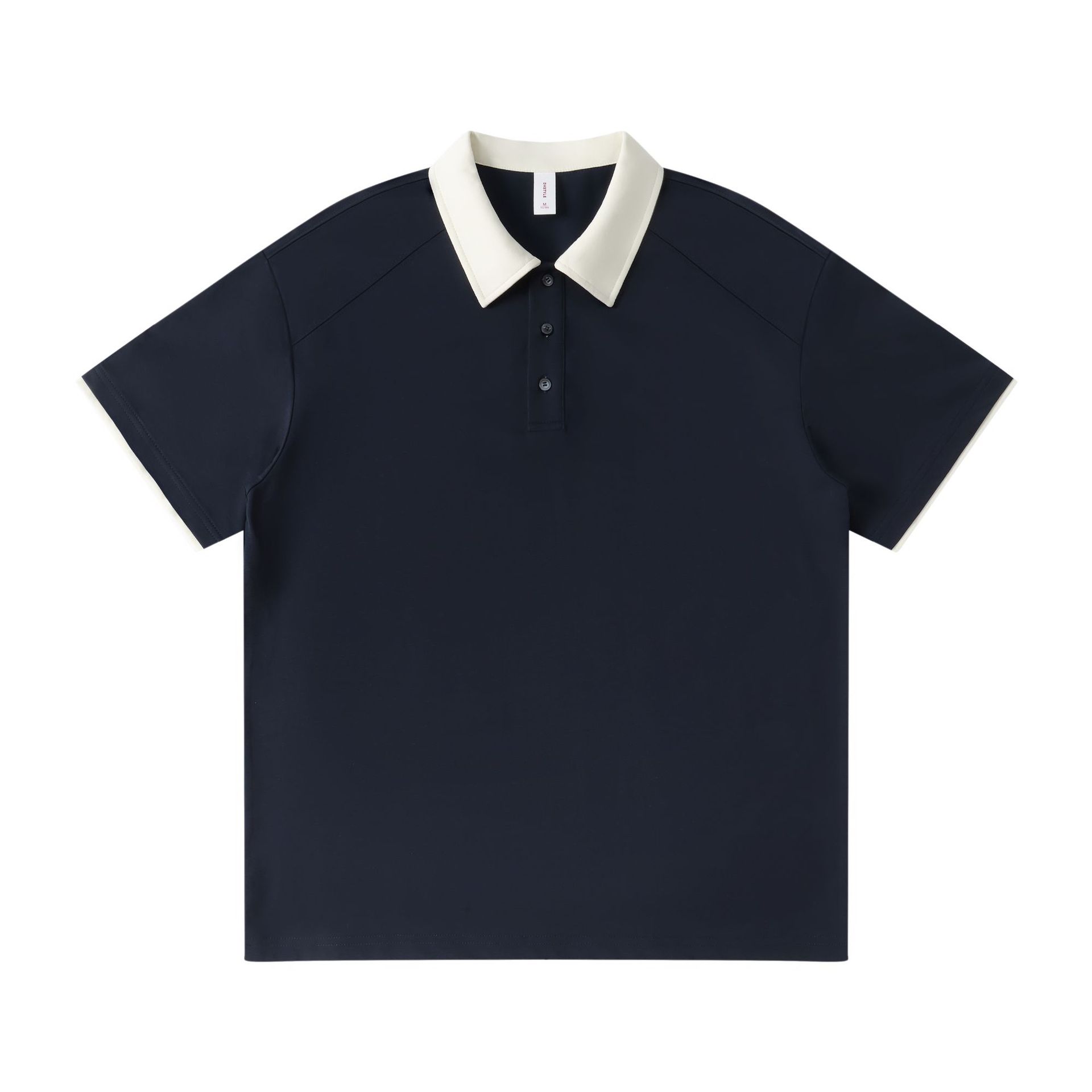 Men's Loose Casual Polo Shirt for Spring Summer with Contrast Collar - Model: 1019397771558 - 图片 8