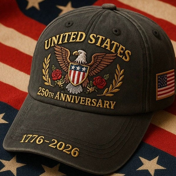 Retro Baseball Cap with Eagle Print for Casual Wear - Model: 1001511153177 - 图片 3