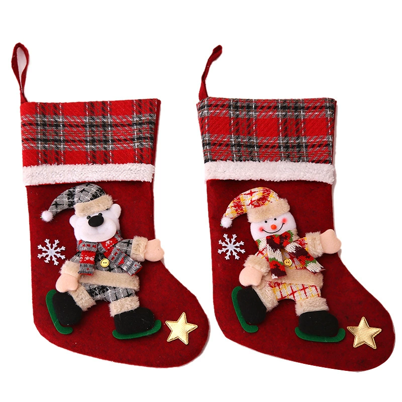Christmas Decoration Plush Sock for Gift Giving and Candy Storage - Model: 597818713707 - 图片 5
