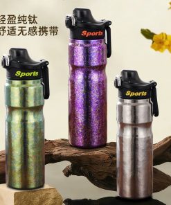 Alternative view of Titanium Water Bottle for Cycling Travel Camping - Model: 1033703589568