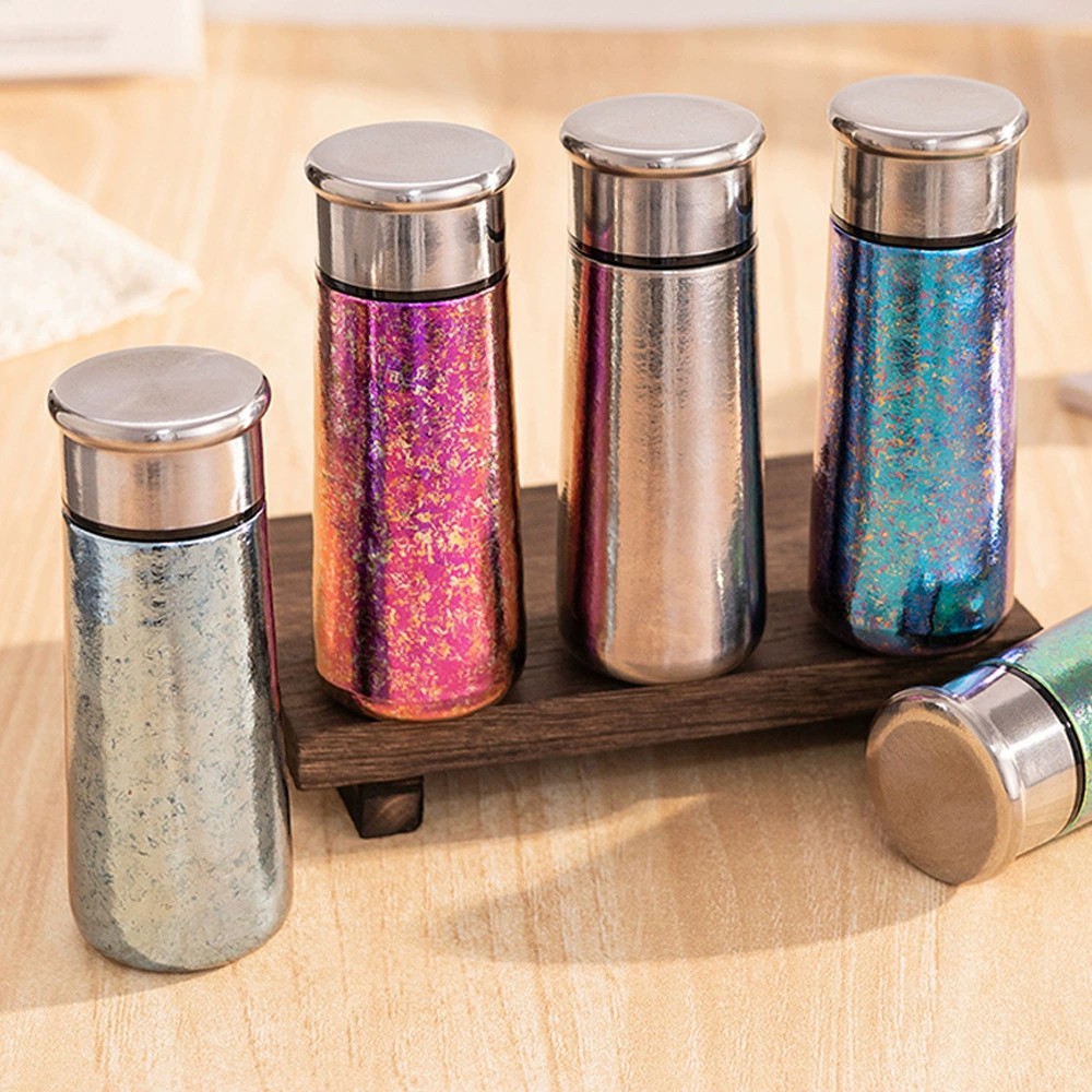 Insulated Titanium Travel Cup with Lid for Commuting - Model: 1032762942763