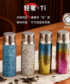 Alternative view of Insulated Titanium Travel Cup with Lid for Commuting - Model: 1032762942763