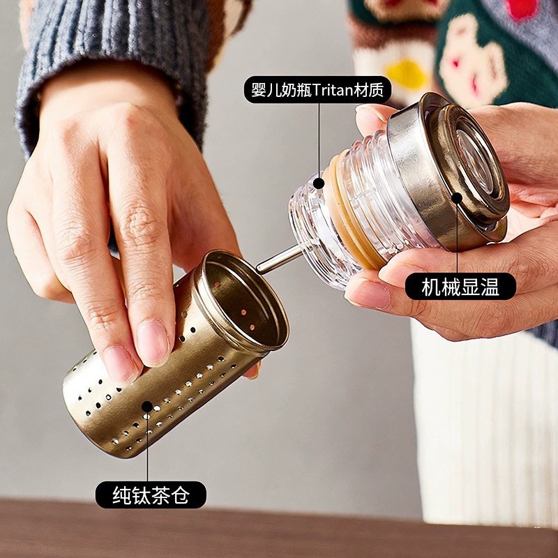 Insulated Titanium Travel Cup with Lid for Commuting - Model: 1032762942763 - 图片 4