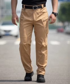 Men's Slight Stretch Camouflage Cargo Pants for Training and Outdoor - Model: 925444415826