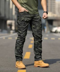 Outdoor Multi-Pocket Cargo Pants for Spring Autumn Training - Model: 727878822769