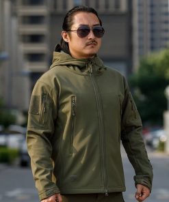 Tactical Jacket for Mountaineering, Camouflage, Hooded - Model: 806192414570