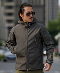 Alternative view of Tactical Jacket for Mountaineering, Camouflage, Hooded - Model: 806192414570