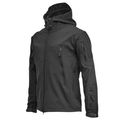 Men's Tactical Outdoor Windbreaker with Fleece for Workwear - Model: 678688219281