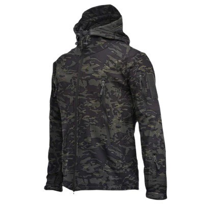 Men's Tactical Outdoor Windbreaker with Fleece for Workwear - Model: 678688219281 - 图片 4