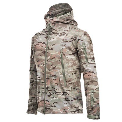 Men's Tactical Outdoor Windbreaker with Fleece for Workwear - Model: 678688219281 - 图片 5