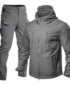 Alternative view of Softshell Jacket and Pants Set for Winter Mountaineering with Fleece Lining - Model: 959965894377