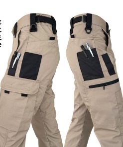 Tactical Pants for Outdoor Training with Abrasion Resistance and Camo - Model: 802737039782
