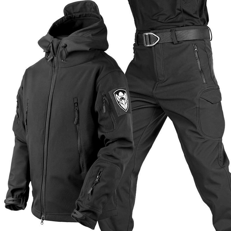 Outdoor Mountaineering Suit with Fleece Lining for Cold Weather - Model: 975093442887 - 图片 3