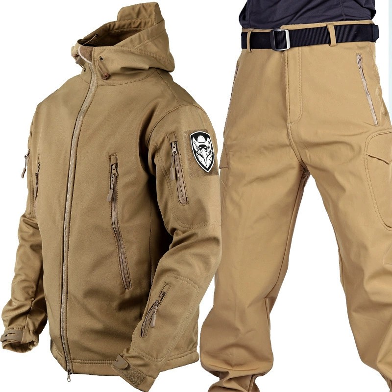 Outdoor Mountaineering Suit with Fleece Lining for Cold Weather - Model: 975093442887 - 图片 6