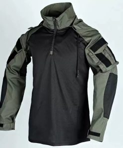 Outdoor Camo Shirt for Hiking and Tactical Use, Breathable - Model: 803540026542