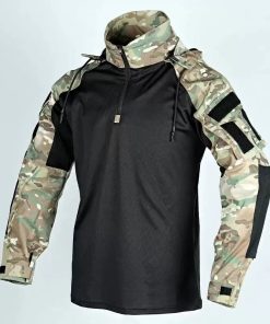 Alternative view of Outdoor Camo Shirt for Hiking and Tactical Use, Breathable - Model: 803540026542