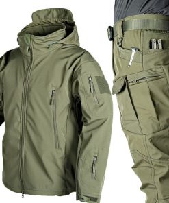 Tactical Outerwear Set for Autumn Winter Mountaineering with Multi-pocket - Model: 805709605737