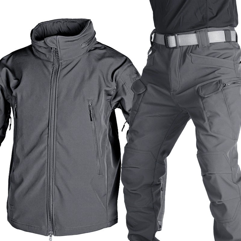 Tactical Outerwear Set for Autumn Winter Mountaineering with Multi-pocket - Model: 805709605737 - 图片 4
