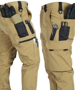 Outdoor Softshell Pants for Hiking with Waterproof Cargo Pockets - Model: 956048194929