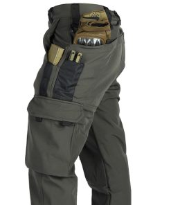 Alternative view of Outdoor Softshell Pants for Hiking with Waterproof Cargo Pockets - Model: 956048194929