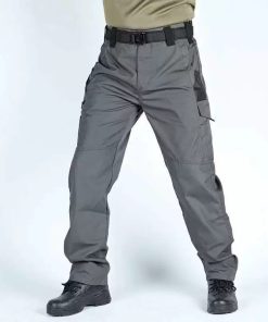 Alternative view of Combat Training Pants with Multi-Pockets for Outdoor Hiking and Work - Model: 853598880527