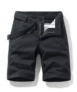 Alternative view of Men's Summer Work Shorts for Outdoor Jobs with 5-Pocket Utility - Model: 719696486484
