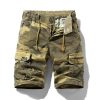 Camouflage Cargo Shorts for Outdoor Hiking with Stretch Fabric - Model: 721703686157