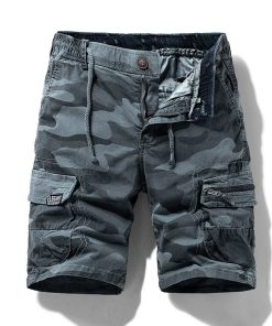 Alternative view of Camouflage Cargo Shorts for Outdoor Hiking with Stretch Fabric - Model: 721703686157