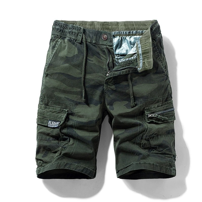 Camouflage Cargo Shorts for Outdoor Hiking with Stretch Fabric - Model: 721703686157 - 图片 8