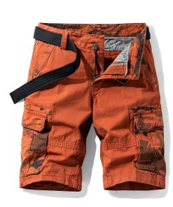 Men's Cargo Shorts with Camouflage Print for Summer Outdoor - Model: 718168876119