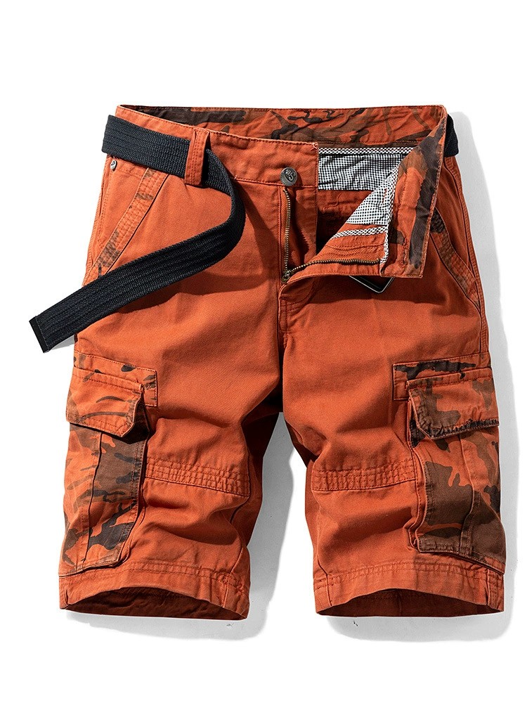 Men's Cargo Shorts with Camouflage Print for Summer Outdoor - Model: 718168876119