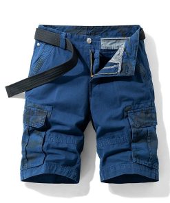 Alternative view of Men's Cargo Shorts with Camouflage Print for Summer Outdoor - Model: 718168876119
