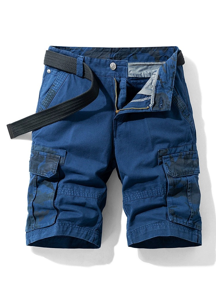 Men's Cargo Shorts with Camouflage Print for Summer Outdoor - Model: 718168876119 - 图片 2