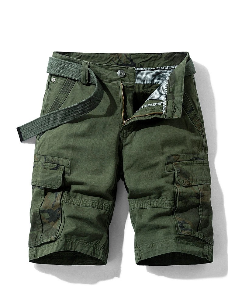 Men's Cargo Shorts with Camouflage Print for Summer Outdoor - Model: 718168876119 - 图片 3